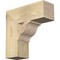 Ekena Millwork Funston Block Rough Sawn Bracket, Douglas Fir, 6"W x 18"D x 18"H BKT06X18X18FST05RDF - alternate 1